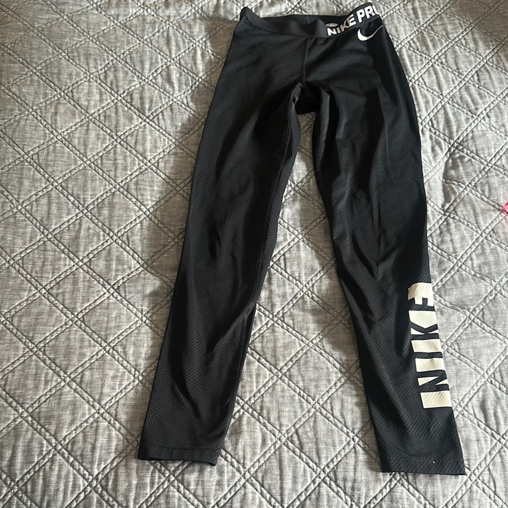 Nike Black and White Athletic Leggings